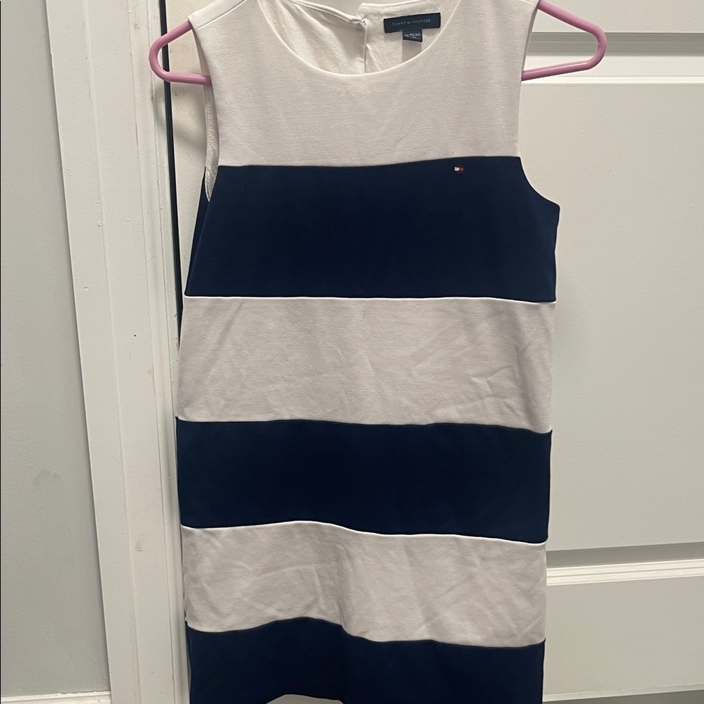 Tommy Hilfiger Classic Navy and White Block Dress